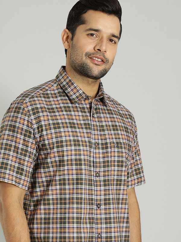 Indian Terrain Men Checkered Multicolor Shirt